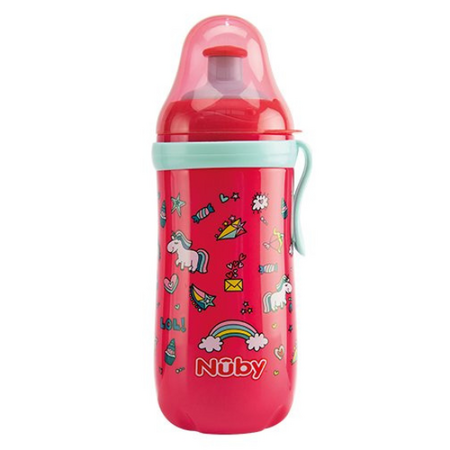 Pahar Pop-Up cu clema, +18 luni, 360 ml, Nuby 512779