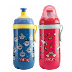 Pahar Pop-Up cu clema, +18 luni, 360 ml, Nuby