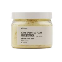Sare EPSOM cu flori de portocal Cristale de Baie, 475g, Sabio