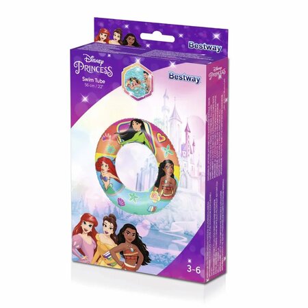 Colac gonflabil de inot pentru copii, 56 cm, Disney Princess, 3-6 ani, Bestway 577435