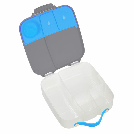 Caserola compartimentata LunchBox, Gri cu Albastru, 2 L, Bbox 507738