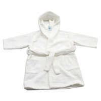 Halat de baie Premium, Alb, 1-2 ani, Baltic Bebe