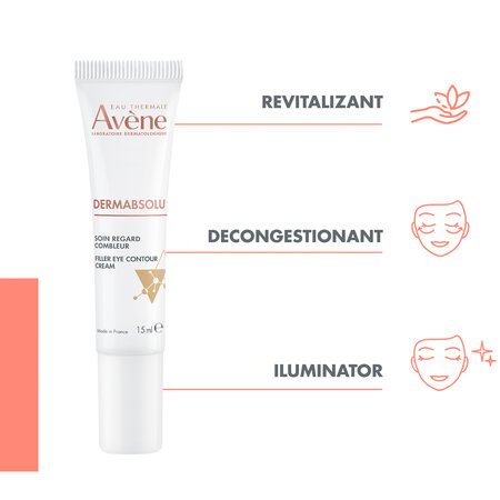 Crema pentru conturul ochilor cu efect de umplere DermAbsolu, 15 ml, Avene 707489