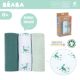 Set 3 museline din bumbac organic, 70 x 70cm, Jurassic Green, Beaba 508339