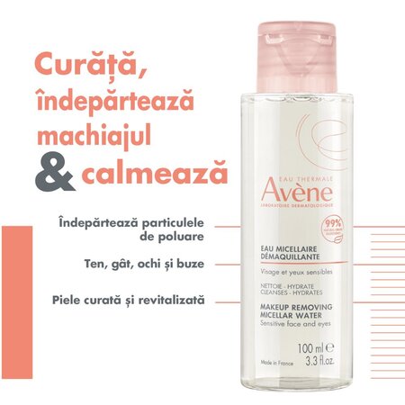 Apa micelara demachianta Essentiel, 100 ml, Avene 567814