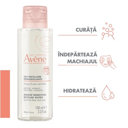 Apa micelara demachianta Essentiel, 100 ml, Avene 567815