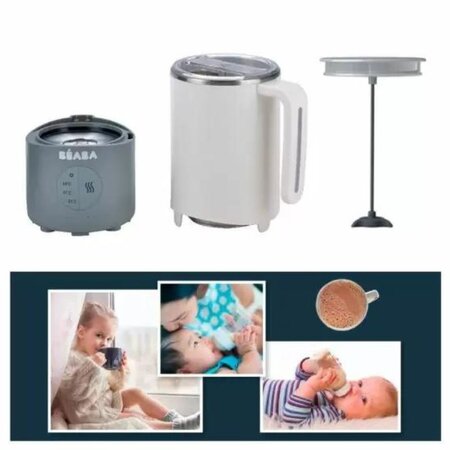 Preparator pentru lapte Milkprep, alb gri, Beaba 508492
