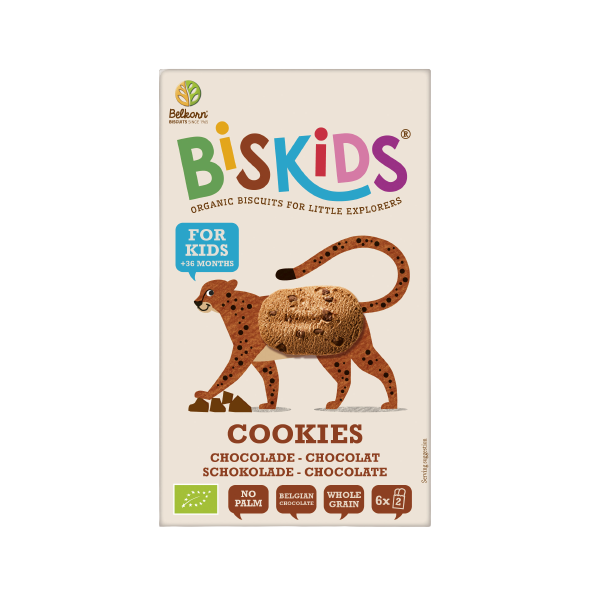 Biscuiti Bio cu ciocolata Biskids, 120 g, Belkorn