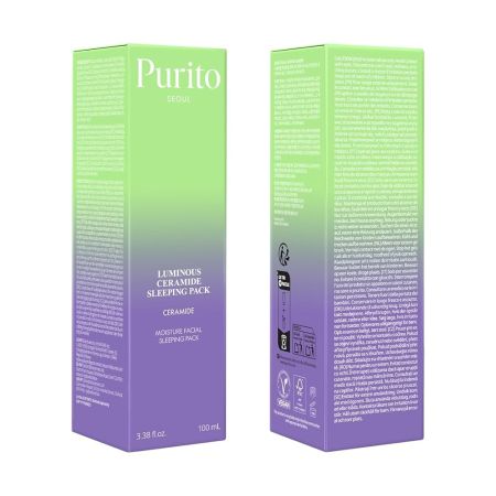 Masca de noapte cu ceramide Luminous Ceramide, 100 ml, Purito 740211
