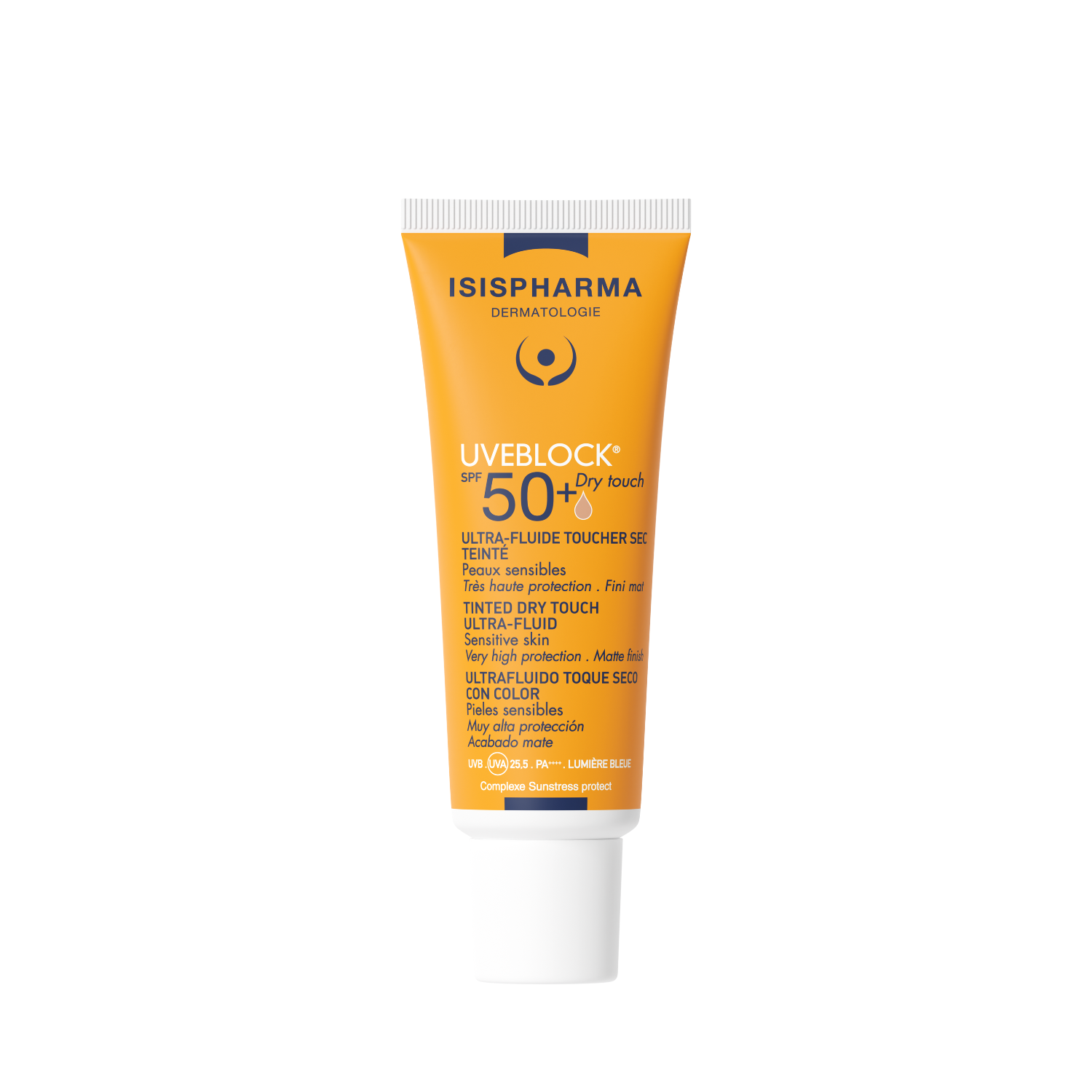 Fluid ultra protector nuantator SPF 50+ Dry Touch UVEBLOCK, 40 ml, Medium, IsisPharma