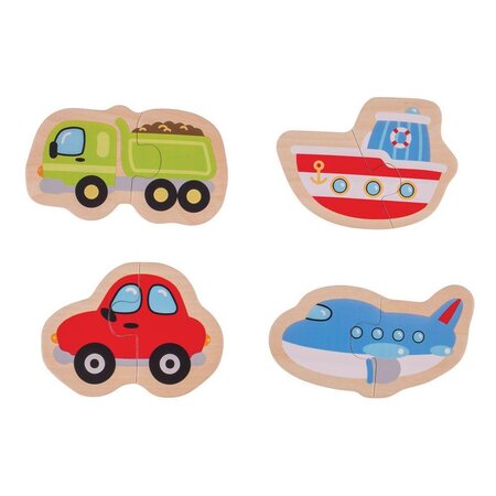 Puzzle Mijloace de transport, +12 luni
