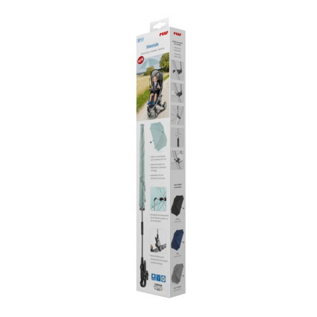 Umbreluta de soare ajustabila cu protectie solara UV 50+, pentru carucior bebelusi, ShineSafe Mint, Reer 699448