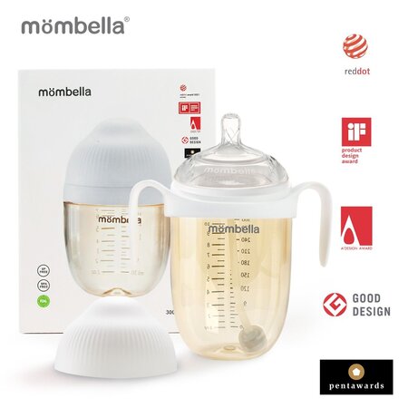 Biberon Anticolici Breast-Like, Ivory, 300 ml, Mombella 508817