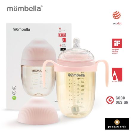 Biberon Anticolici Breast-Like, PPSU, Old Roze, 300 ml, Mombella 508932