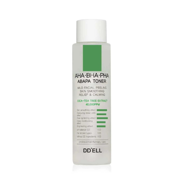 Toner cu AHA BHA PHA, 150 ml, DD'ELL