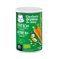 Gustare bio cu grau, ovaz si morcov, +10 luni, 35 gr, Gerber