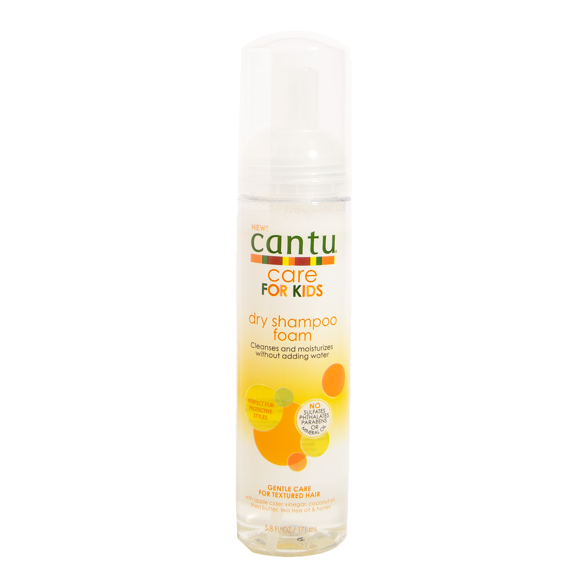 Sampon uscat spuma Care For Kids, 171 ml, Cantu