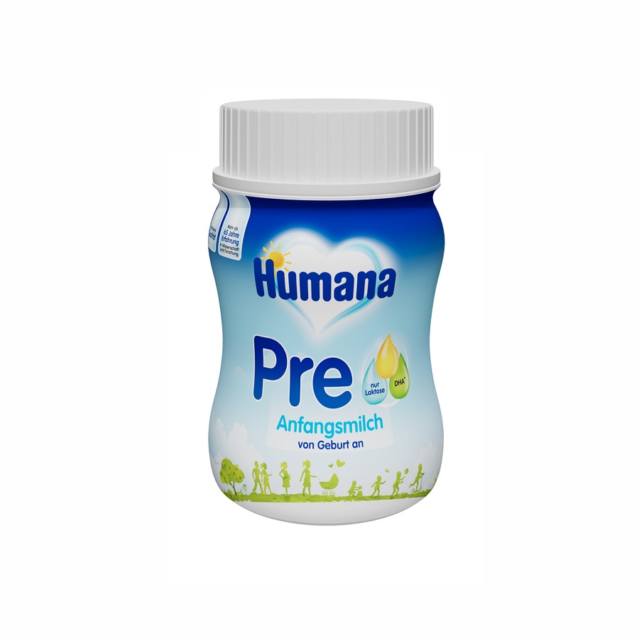 Formula de lapte de inceput Pre, 0+ luni, 24x90 ml, Humana