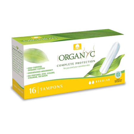 Tampoane Regular din bumbac organic, 16 bucati, Organyc 509372