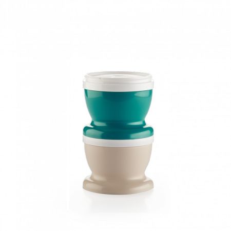 Recipient cu doua compartimente, capac si lingurita, Emeraude, Thermobaby 509492