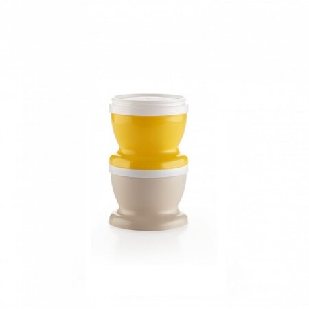 Recipient cu doua compartimente, capac si lingurita, Ananas, Thermobaby 509510