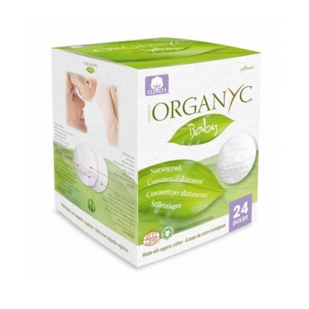 Dischete din bumbac organic pentru san, 24 bucati, Organyc