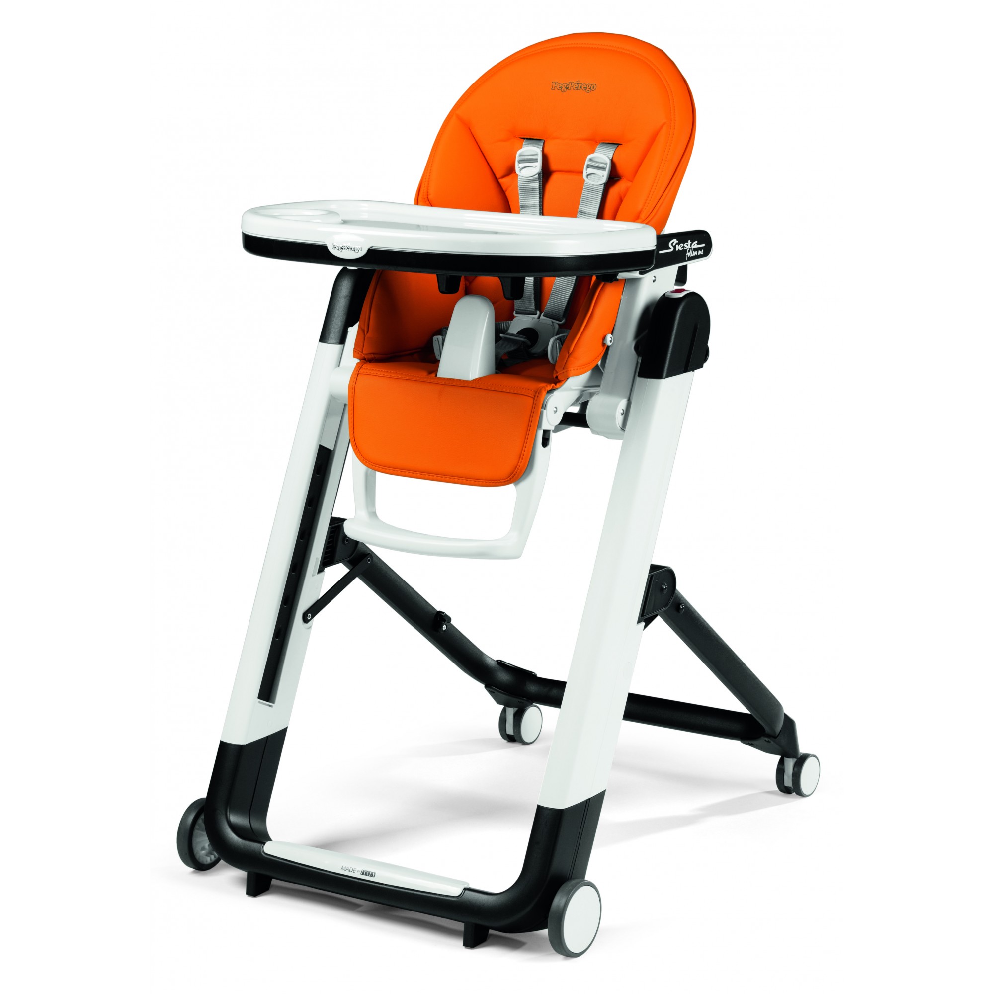 Scaun de masa 2 in 1 Siesta Follow Me, Arancia, Peg Perego