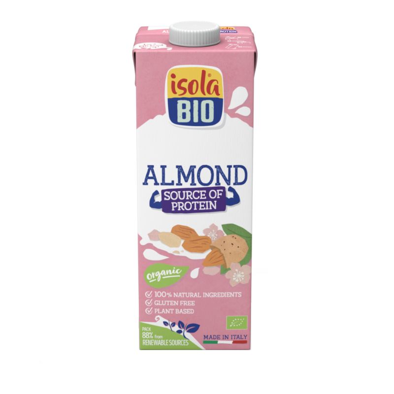 Bautura vegetala Bio de migdale cu proteine, 1 L, Isola Bio