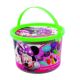 Set minnie galetusa cu 4 borcanase cu plastilina si accesorii pentru modelat, 1 buc, Disney Junior 450105