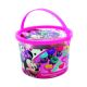 Set minnie galetusa cu 4 borcanase cu plastilina si accesorii pentru modelat, 1 buc, Disney Junior 450104