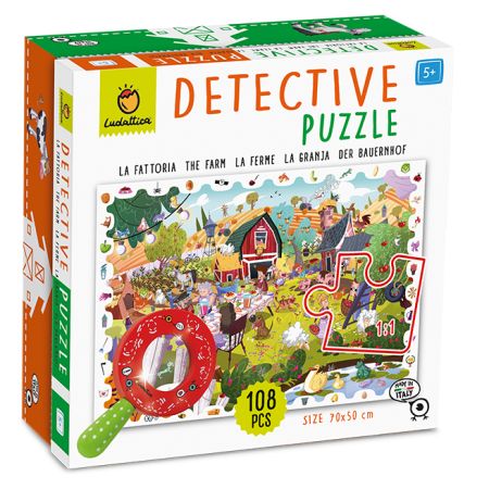 Puzzle Micul detectiv, Ferma, +5 ani