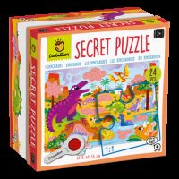 Puzzle cu mici secrete Dinozaurii, +3 ani, Ludattica