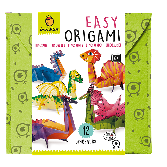 Set origami pentru incepatori, +6 ani, Dinozauri, Ludattica