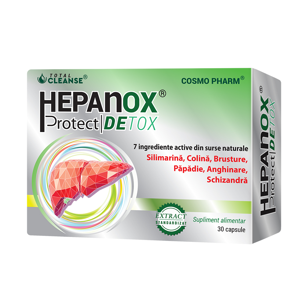 Hepanox Protect Detox, 30 capsule, CosmoPharm