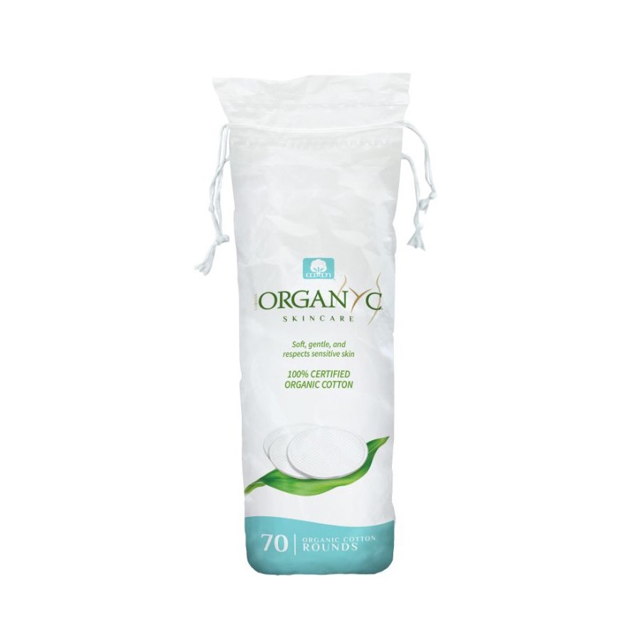 Dischete demachiante din bumbac organic, 70 buc, Organyc