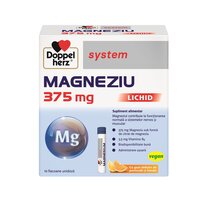 Magneziu lichid, 375 mg, 10 flacoane, Doppelherz