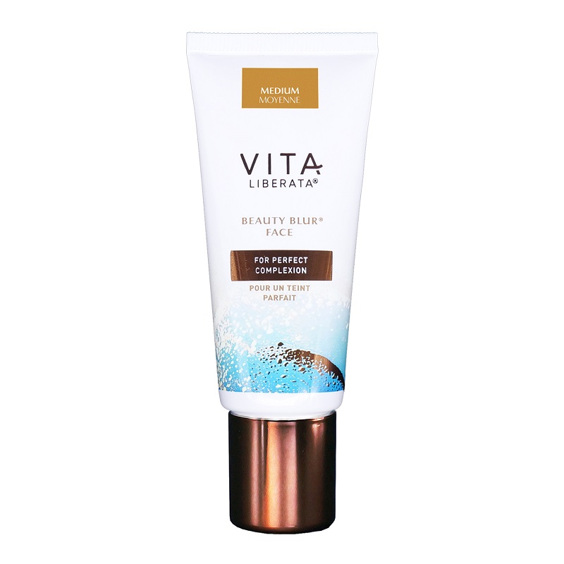 Primer nuantator pentru fata, nuanta medium Beauty Blur, 30 ml, Vita Liberata