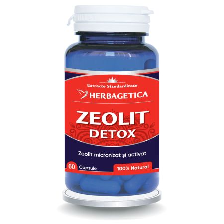 Zeolit Detox, 60 capsule, Herbagetica