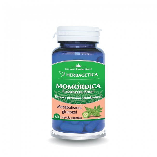 Momordica extract de castravete amar, 60 cps, Herbagetica