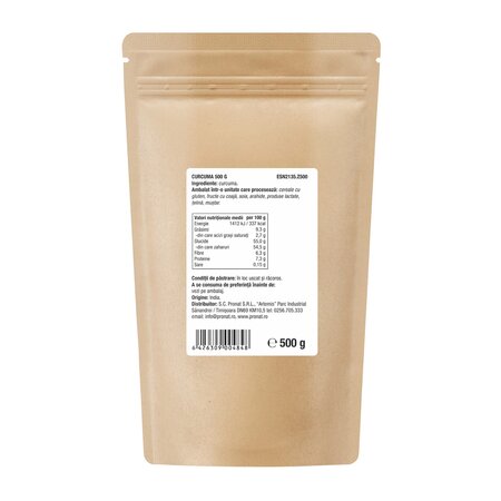 Pudra de curcuma, 500 g, Esential 800736