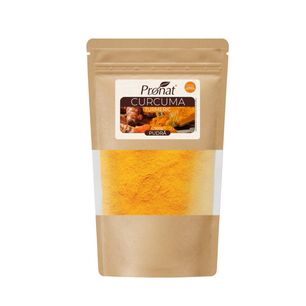 Pudra de curcuma, 500 g, Pronat