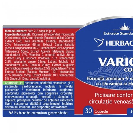 Varicin complex, 30 cps, Herbagetica 510883