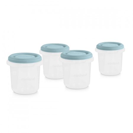 Set 4 recipiente ermetice gradate Terra Ocean, 250 ml, Miniland 510892