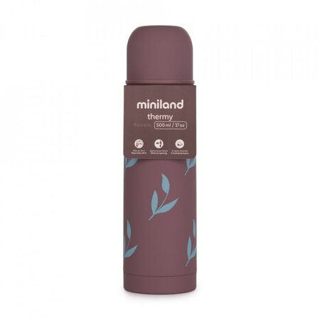Termos pentru lichide Terra Flowers, 500 ml, Miniland 510964