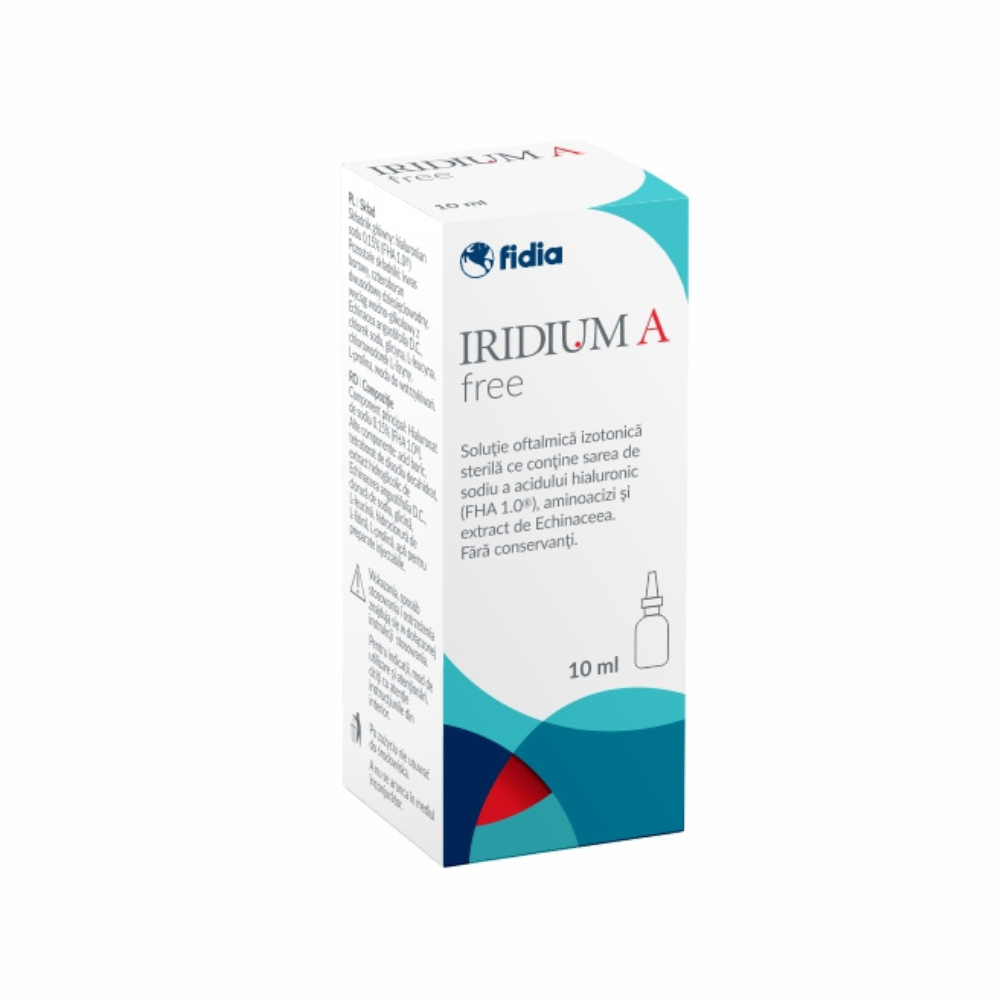 Iridium A Free solutie oftalmica 0,15%, 10 ml, Fidia