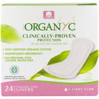 Absorbante zilnice subtiri din bumbac Organic, 24 bucati, Organyc