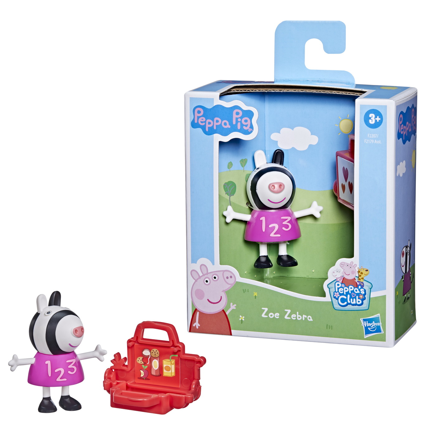 Figurina prietenii amuzanti Zebra Zoe, 7 cm, Peppa Pig