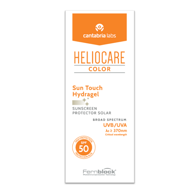 Gel cu protectie solara SPF 50 Sun Touch Hydragel Heliocare Color, 50 ml, Cantabria Labs