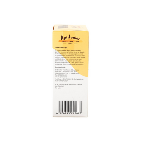 Apijunior Tonic imunitate copii, 10 x 10 ml fiole, Albina Carpatina 817123