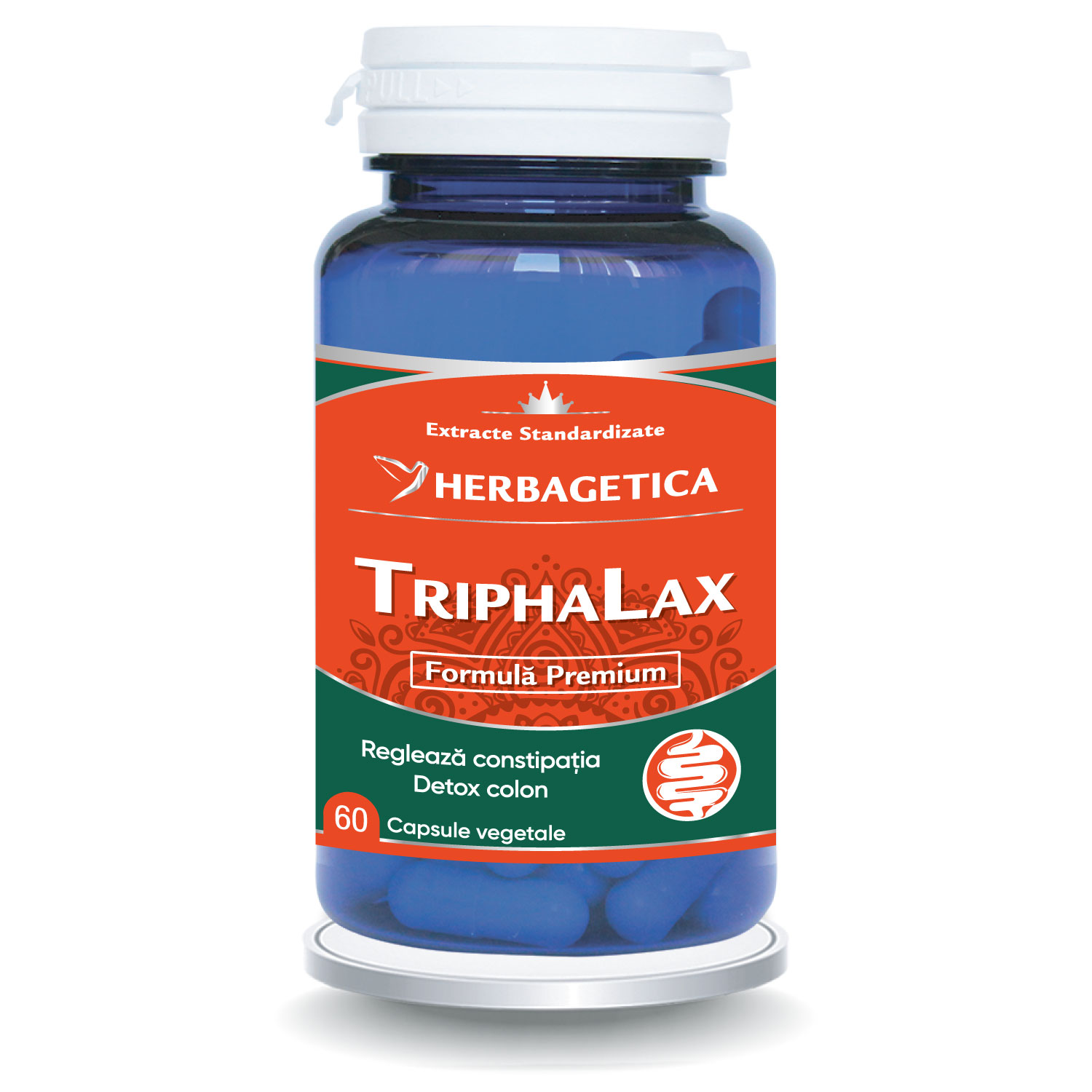 TriphaLax, 60 capsule, Herbagetica
